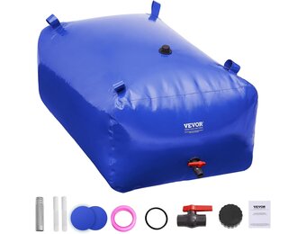 VEVOR Watertank 400 Liter - Opvouwbare Waterzak Blauw - 105.7 Gallon