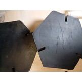 VEVOR Nivelleringspads voor campers, RV Jack Pads 9 228,6 mm ronde landingsvoeten, vast aangebrachte krikstabilisatoren, rubberen krikpads, 2268 kg capaciteit per camperkrikpad