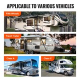 VEVOR Nivelleringspads voor campers, RV Jack Pads 9 228,6 mm ronde landingsvoeten, vast aangebrachte krikstabilisatoren, rubberen krikpads, 2268 kg capaciteit per camperkrikpad