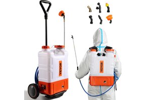 Accu Rugspuit 15L met Onderstel - 34% Korting