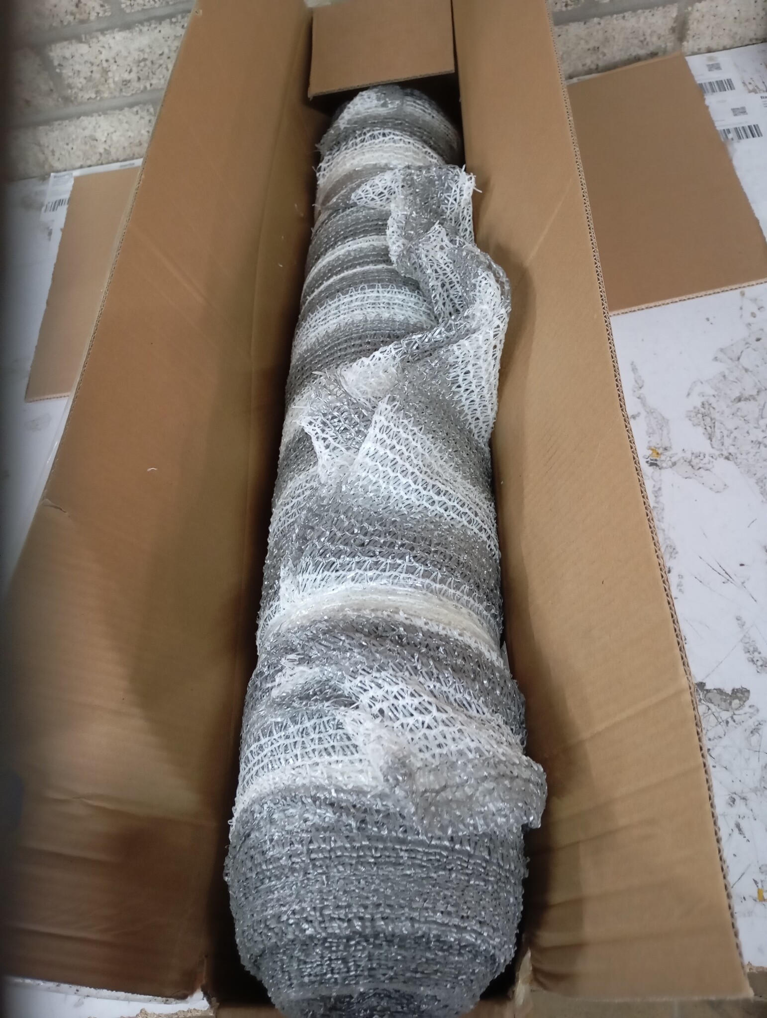 vidaXL Privacynet 75 g/m² 1,8x25 m HDPE antracietkleurig en wit