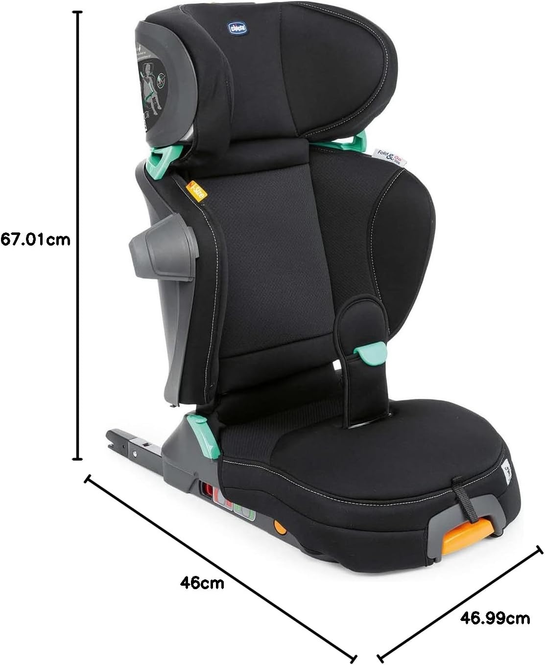 Chicco Fold & Go i-Size Autostoeltje Zwart 100-150 cm