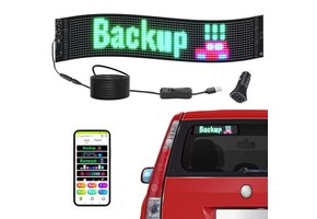 Programmeerde LED-reclameborden P6 Full Color 27"x5" - 77% Korting