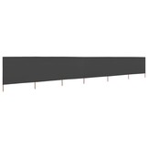 vidaXL Windscherm 6-panelen 800x160 cm stof antraciet