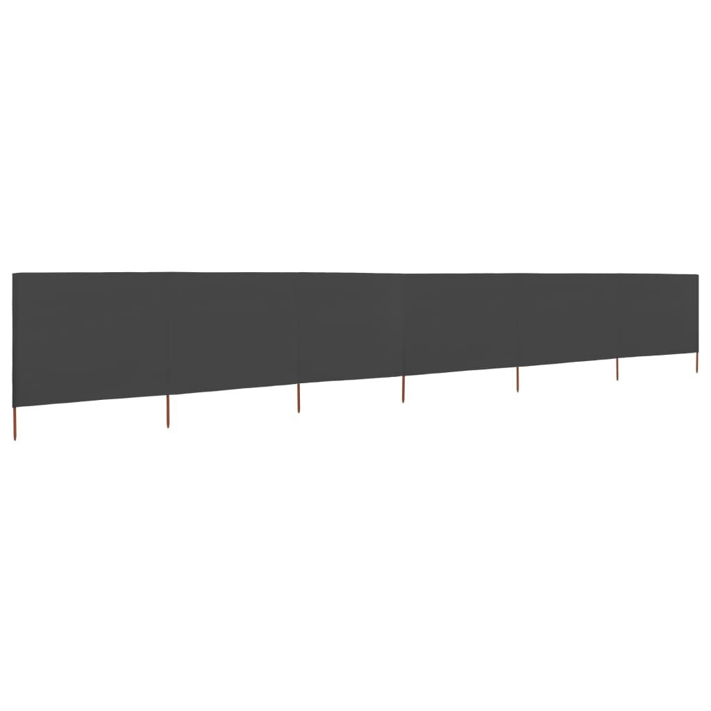 vidaXL Windscherm 6-panelen 800x160 cm stof antraciet