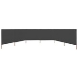 vidaXL Windscherm 6-panelen 800x160 cm stof antraciet
