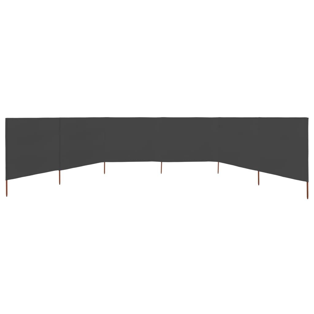 vidaXL Windscherm 6-panelen 800x160 cm stof antraciet