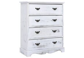 Houten Ladekast 60x30x75 cm Wit - 35% Korting