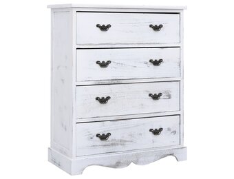 vidaXL Ladekast 60x30x75 cm hout wit