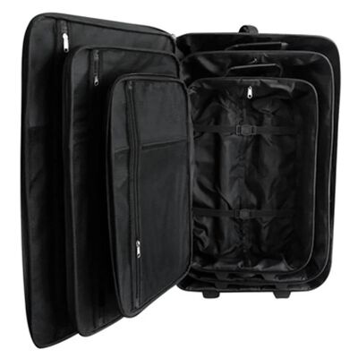 vidaXL Reisbagage set zwart 5-delig