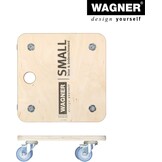 WAGNER Transport dolly MM 1353 I 29 x 29 cm - voor onhandelbare voorwerpen, apparatuur & meubels I draagvermogen 250 kg I grijpgat I zeer mobiel I FSC®-gecertificeerd - 20135301 - Maat (L) 29 x (B) 29 x (H) 8,5 cm