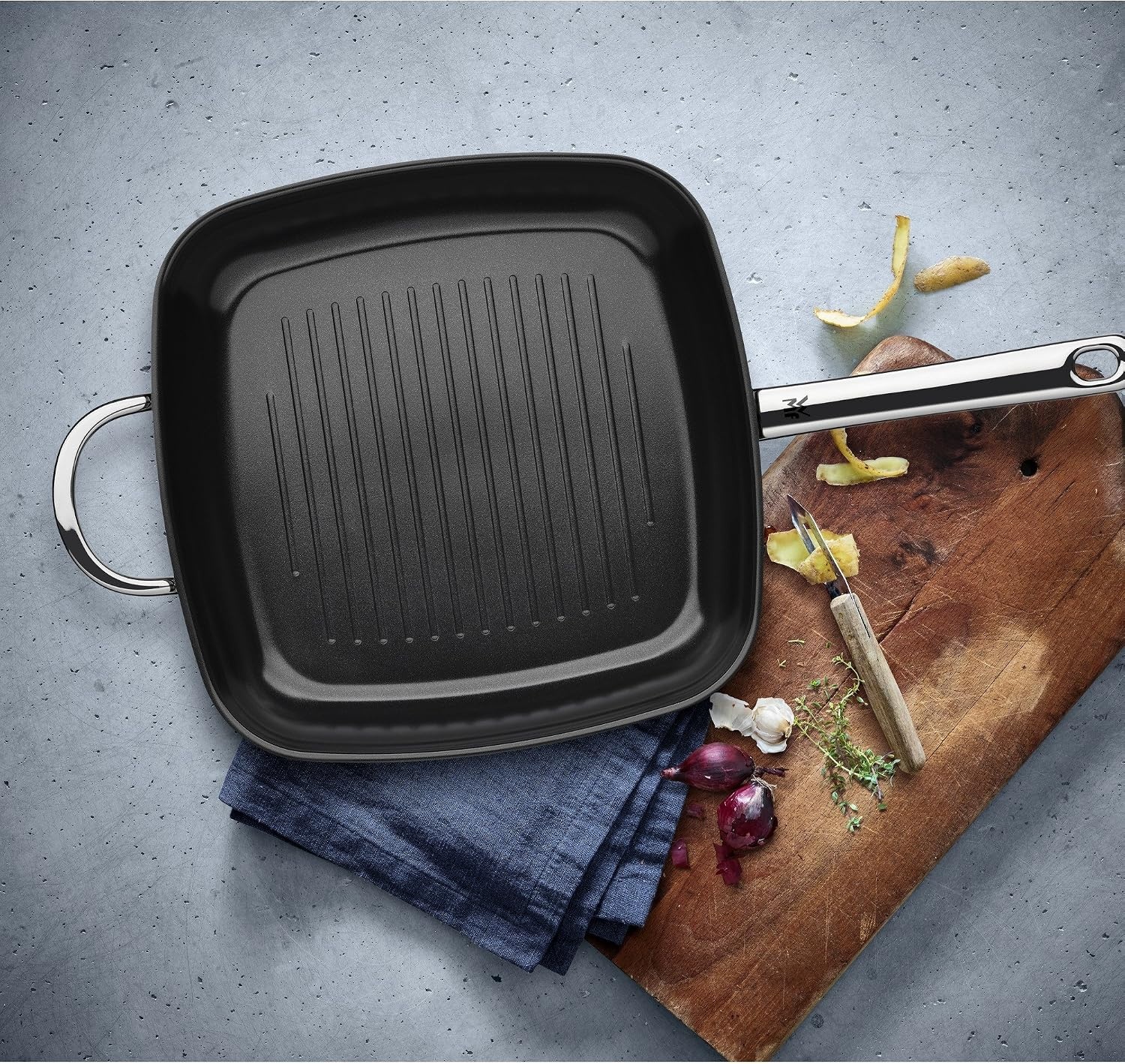 WMF Durado Grillpan 28 x 28 cm RVS met Keramische Antiaanbaklaag