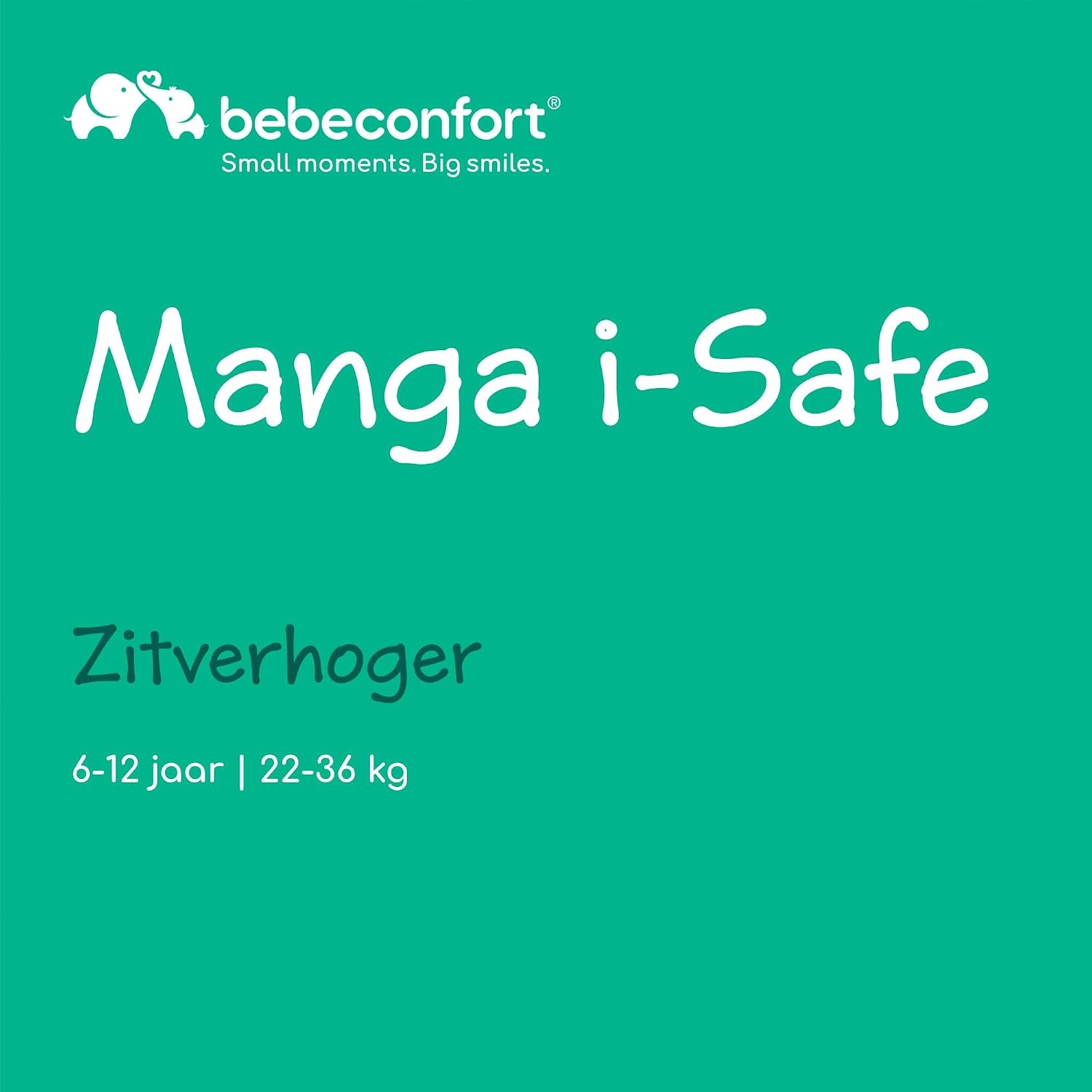 Bebeconfort Manga i-Safe Autostoeltje - 125-150 cm - Tinted Black