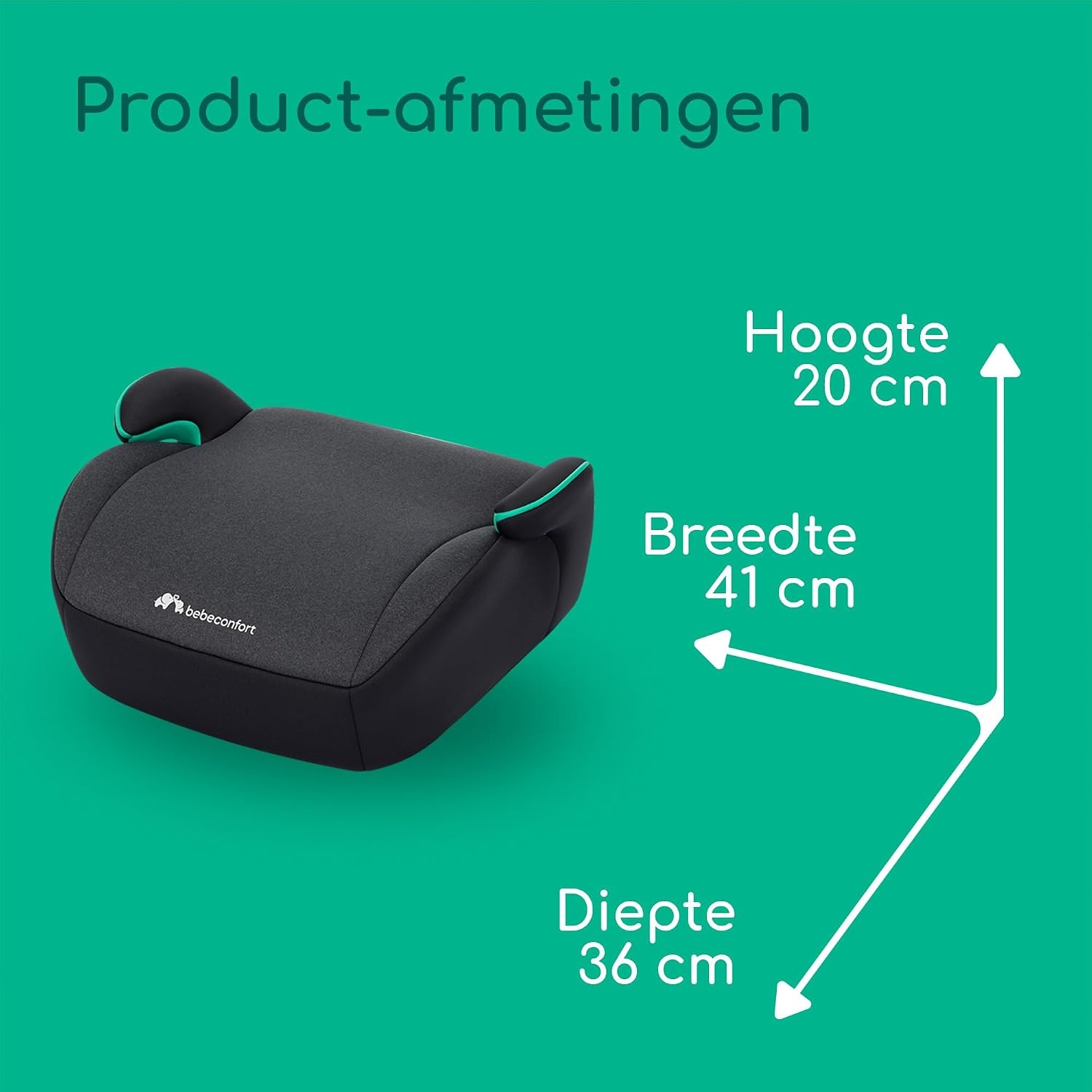 Bebeconfort Manga i-Safe Autostoeltje - 125-150 cm - Tinted Black