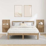 vidaXL Bedkast 2 pcs artisanaal eikenkleurig 48.5 x 32.5 x 80 cm