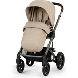 CYBEX Gold TALOS S LUX Kinderwagen, Vanaf de Geboorte Tot 22 kg (ca. 4 jaar), Met Off-Road Vering, Verstelbare Duwbeugel en Ergonomische Ligpositie, Almond Beige