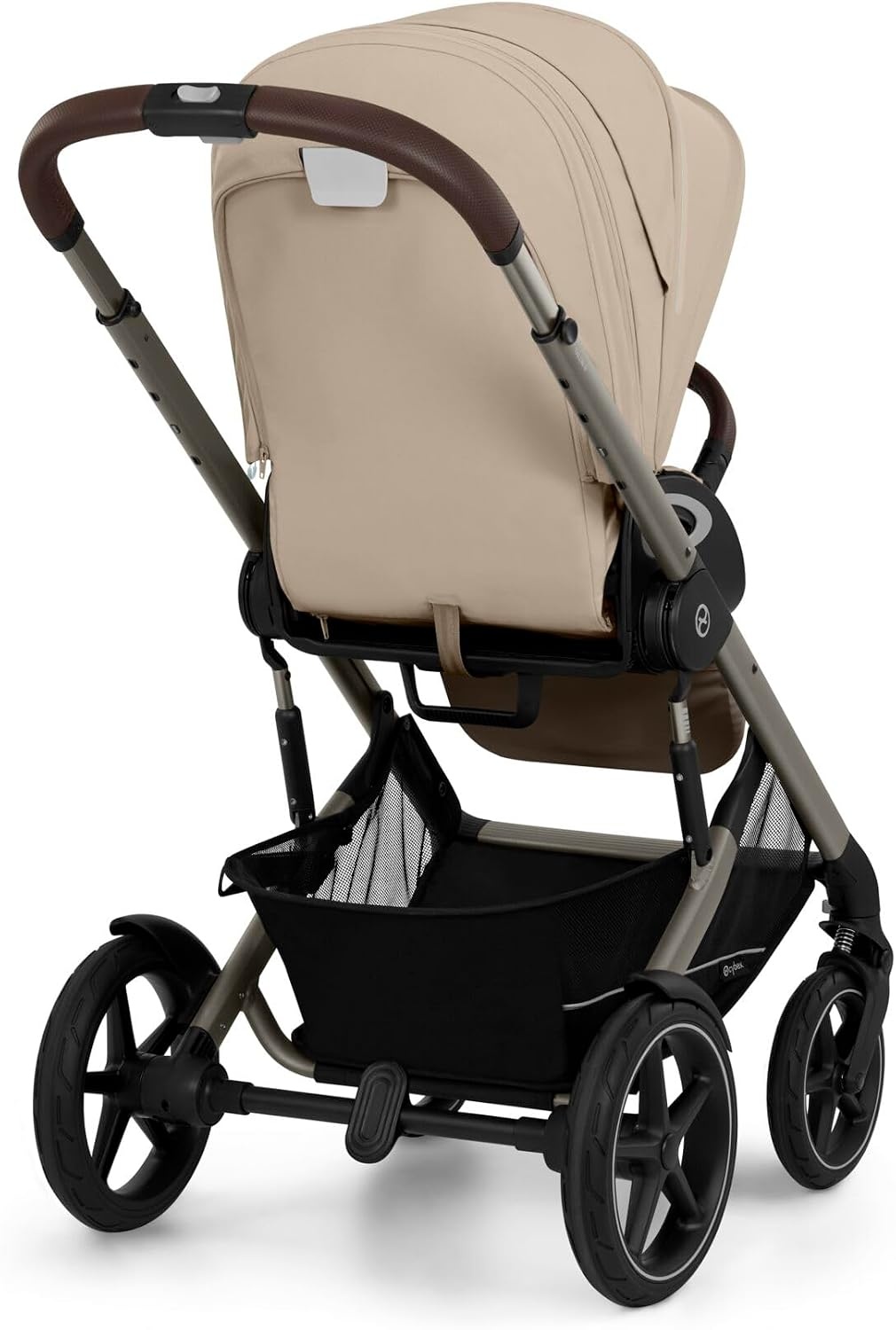 CYBEX Gold TALOS S LUX Kinderwagen, Vanaf de Geboorte Tot 22 kg (ca. 4 jaar), Met Off-Road Vering, Verstelbare Duwbeugel en Ergonomische Ligpositie, Almond Beige