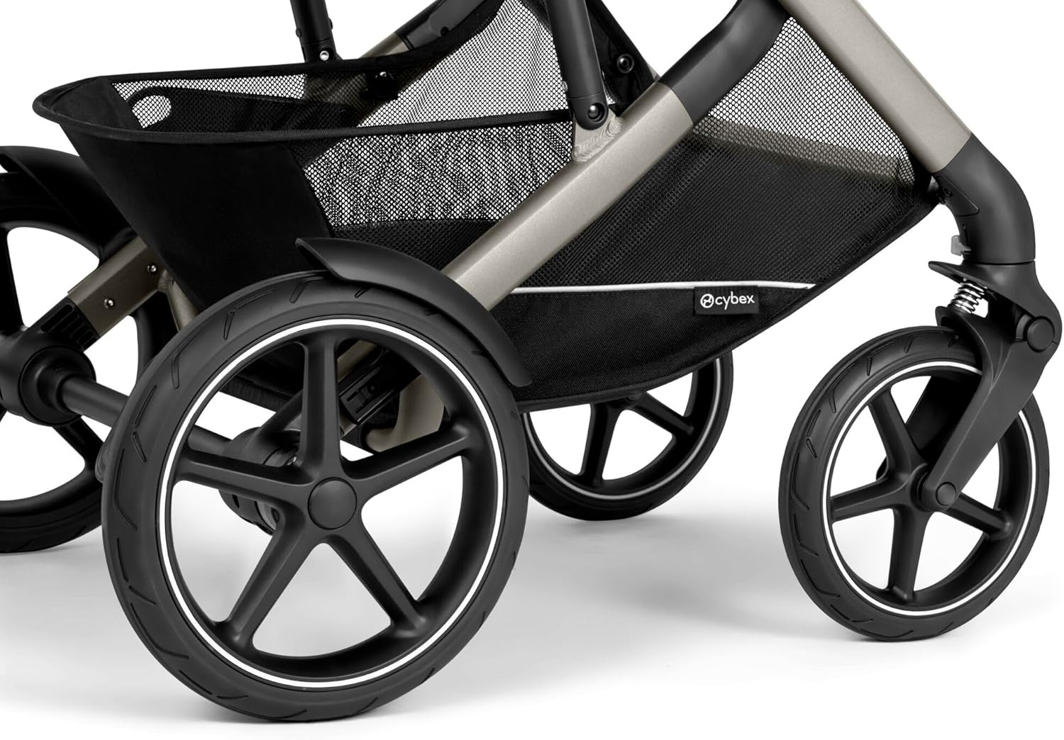 CYBEX Gold TALOS S LUX Kinderwagen, Vanaf de Geboorte Tot 22 kg (ca. 4 jaar), Met Off-Road Vering, Verstelbare Duwbeugel en Ergonomische Ligpositie, Almond Beige