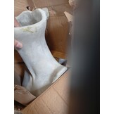Planter cement grey used 23x20x33cm (2 pieces)