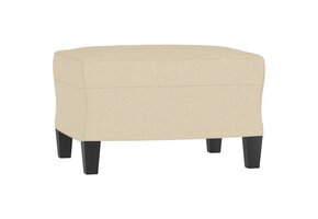 Crèmekleurige Voetenbank van Stof - 60x50x41 cm met 34% Korting