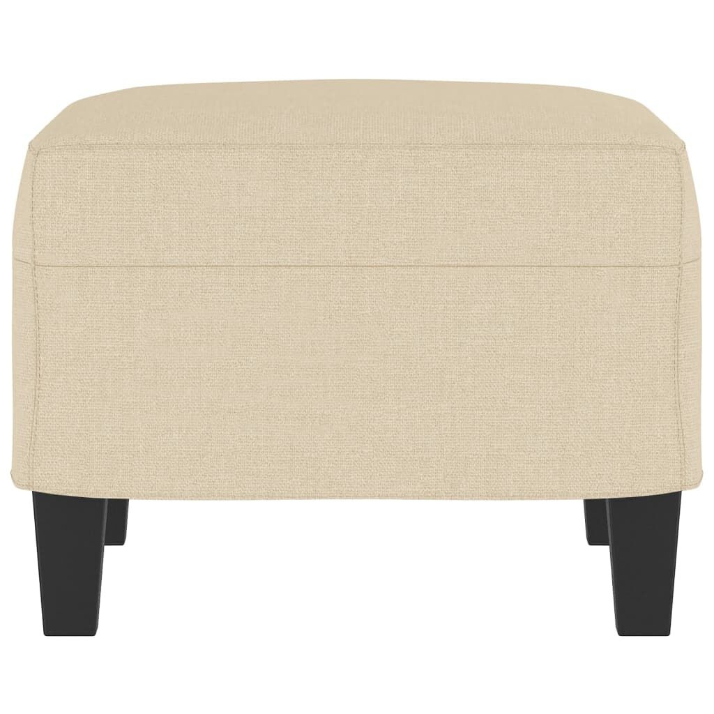vidaXL Voetenbank 60x50x41 cm stof crèmekleurig