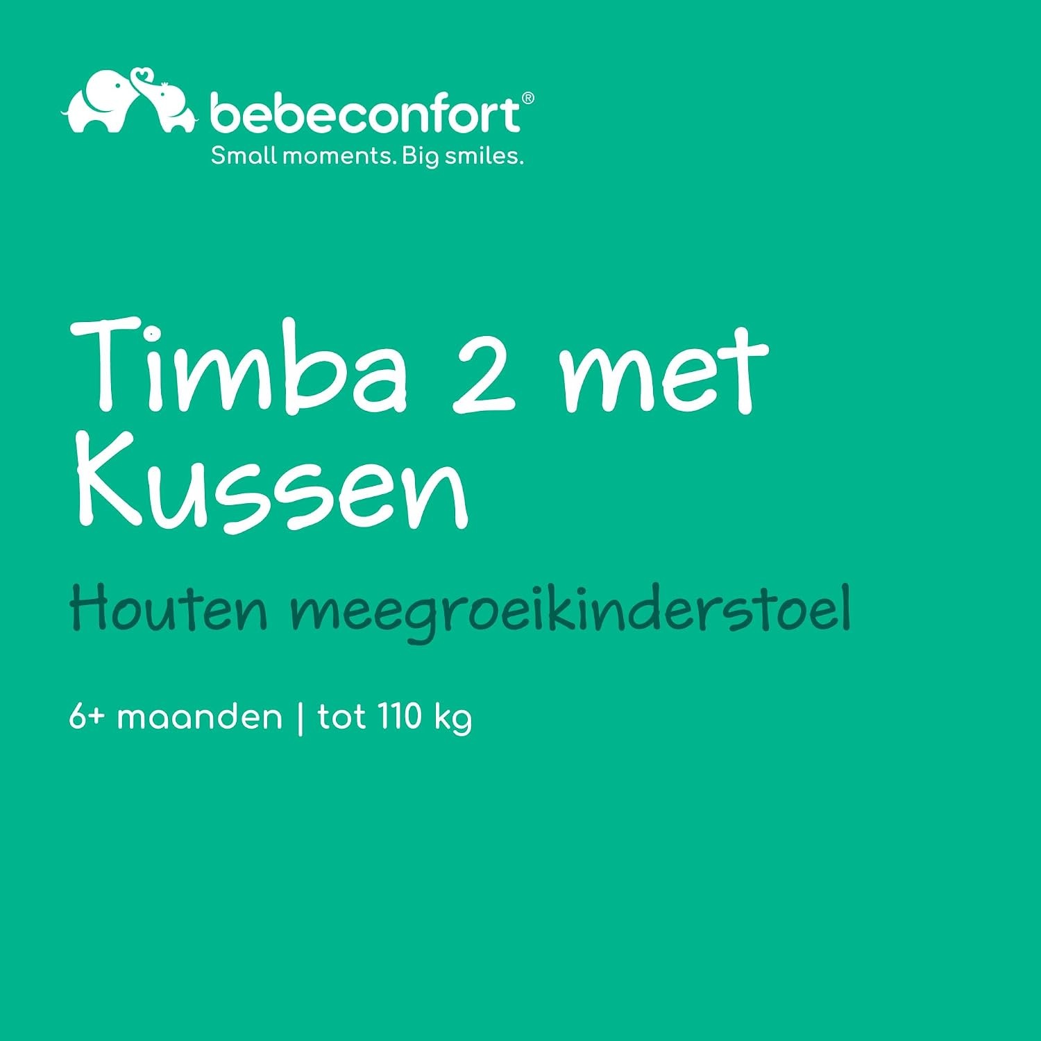Bebeconfort Timba 2 Meegroeistoel met kussen - Grey Mist - Verstelbaar tot 110 kg