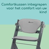 Bebeconfort Timba 2 Meegroeistoel met kussen - Grey Mist - Verstelbaar tot 110 kg