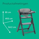 Bebeconfort Timba 2 Meegroeistoel met kussen - Grey Mist - Verstelbaar tot 110 kg
