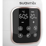 Suavinex, 2-in-1 flessenwarmer en sterilisator, steriliseert flesjes en fopspeen, opwarmen en ontdooien van flessen, moedermelk en dranken, met snelmodus en automatische uitschakeling, eenvoudig te