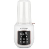 Suavinex, 2-in-1 flessenwarmer en sterilisator, steriliseert flesjes en fopspeen, opwarmen en ontdooien van flessen, moedermelk en dranken, met snelmodus en automatische uitschakeling, eenvoudig te