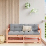 vidaXL Tuinstoelen 2 st met kussens massief douglashout