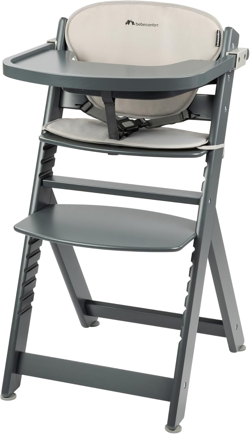 Bebeconfort Timba Meegroeistoel met Comfortkussen - Grey Mist - Verstelbaar tot 110 kg