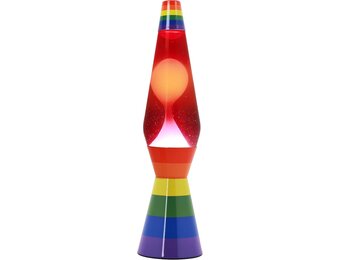 I-TOTAL Lavalampe met Kleurrijke Bubbles – Unieke Decoratie & Ontspannende Verlichting (SPACESHIP LOVE IS LOVE)