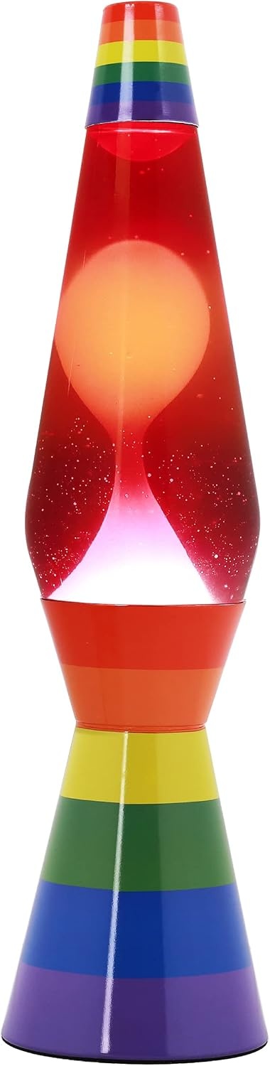 I-TOTAL Lavalampe met Kleurrijke Bubbles – Unieke Decoratie & Ontspannende Verlichting (SPACESHIP LOVE IS LOVE)