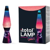 I-TOTAL Lavalampe met Kleurrijke Bubbles – Unieke Decoratie & Ontspannende Verlichting (SPACESHIP LOVE IS LOVE)