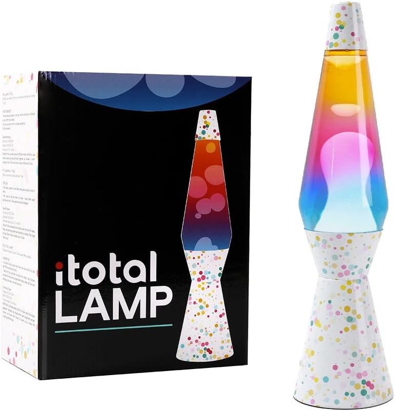 I-TOTAL Lavalampe met Kleurrijke Bubbles – Unieke Decoratie & Ontspannende Verlichting (SPACESHIP LOVE IS LOVE)