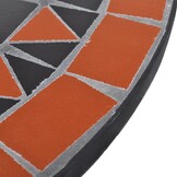 vidaXL Mozaïek Bistrotafel 60cm Terracotta/Wit - 34% Korting!