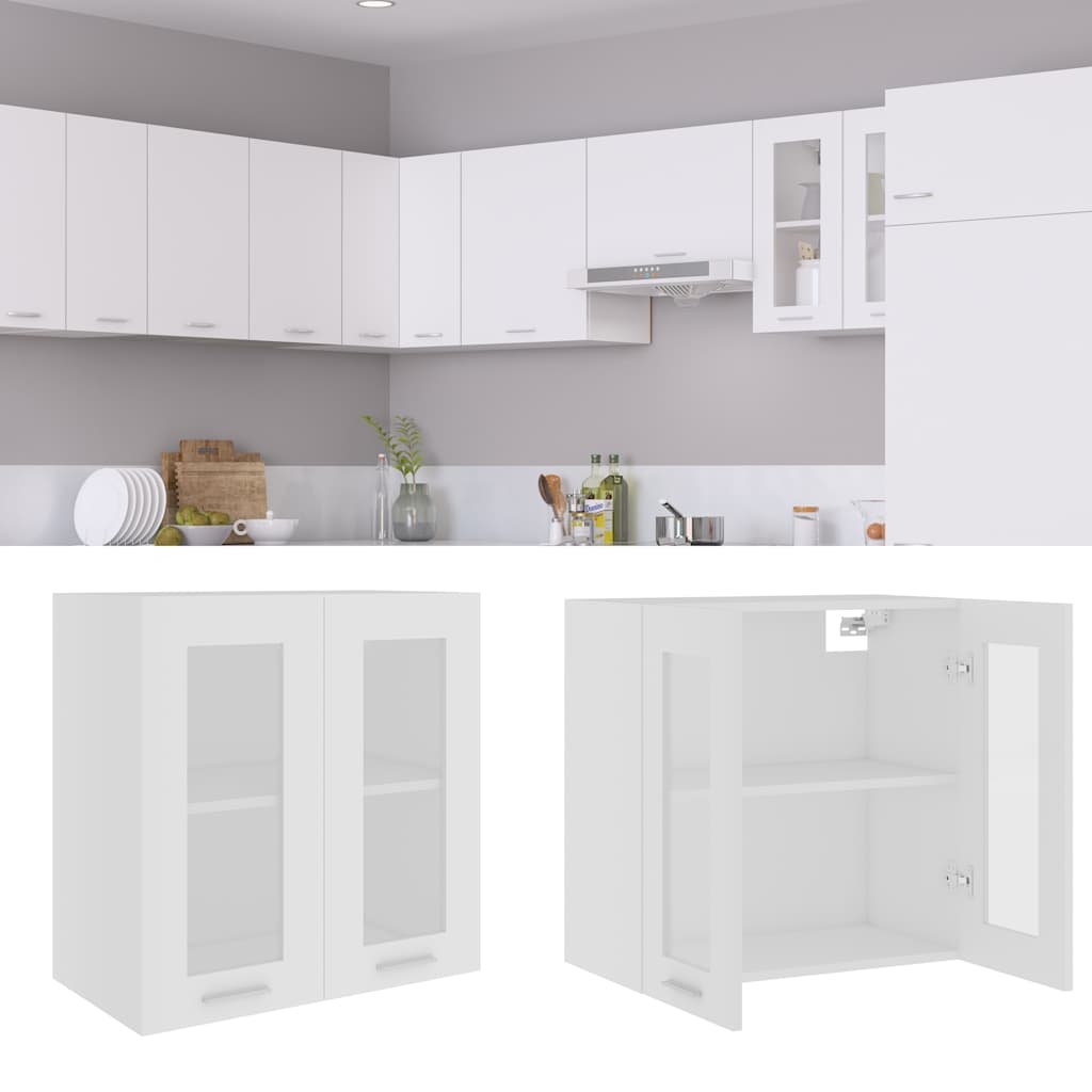 vidaXL Hangkast Lyon 60x31x60 cm bewerkt hout wit