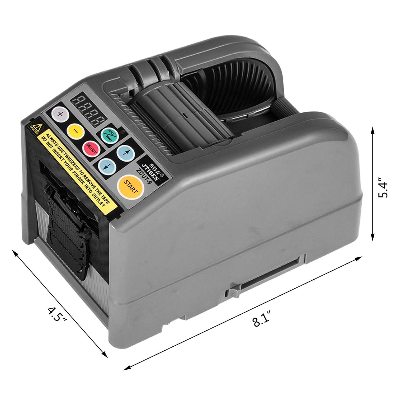 VEVOR Zcut-9 Automatische Tape Dispenser - 6-60mm - Grijs
