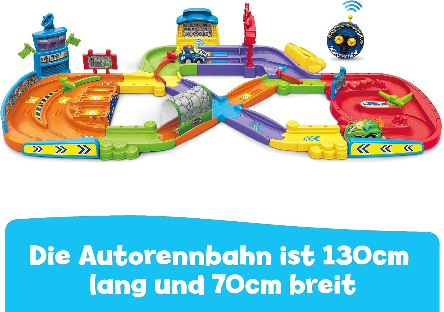 VTech Toet Toet Baby Flitzer RC-Autoracebaan - Interactieve speelset met racewagen - Meerkleurig