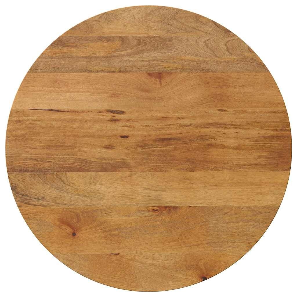 vidaXL Tafelblad rond Ø 70x2,5 cm massief ruw mangohout