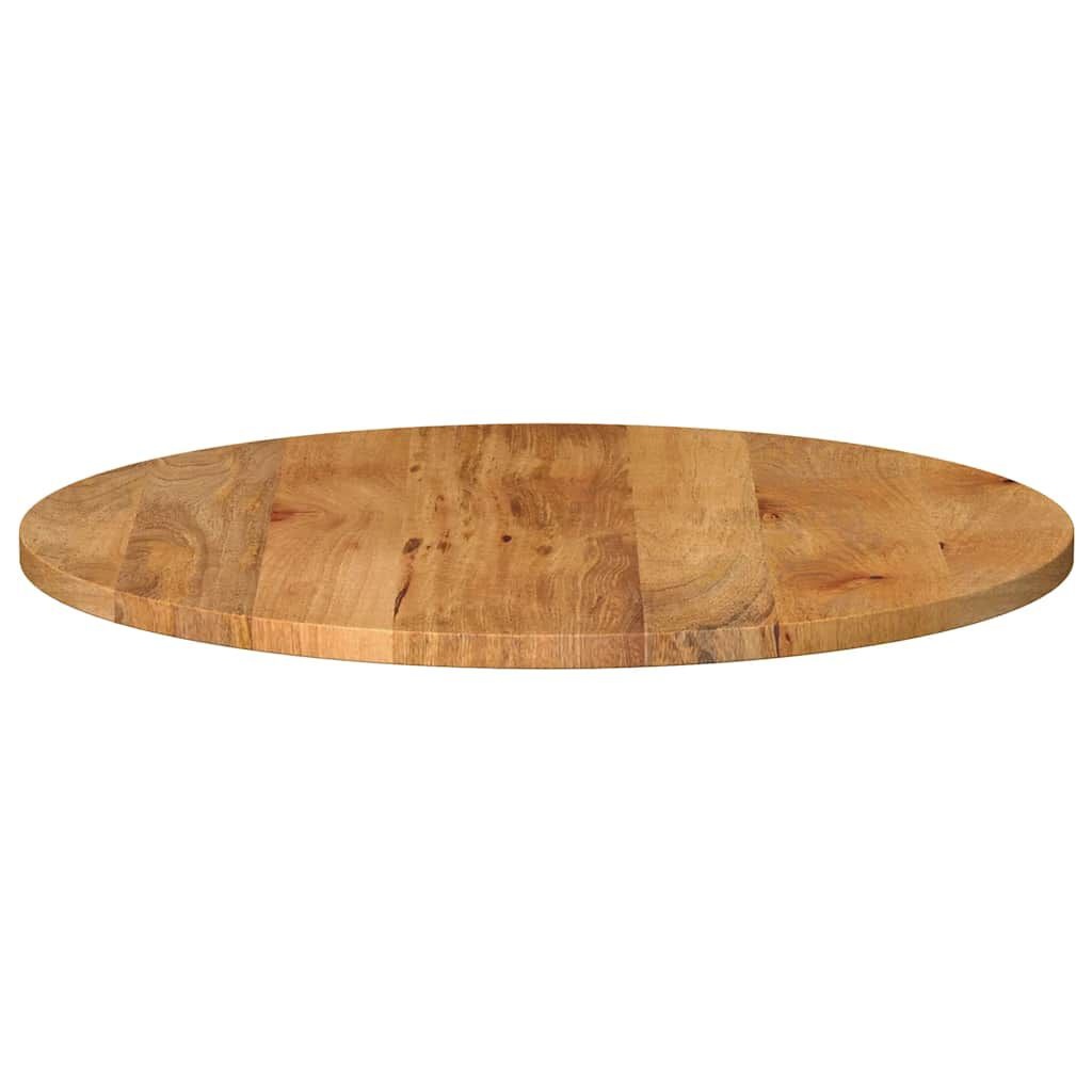 vidaXL Tafelblad rond Ø 70x2,5 cm massief ruw mangohout