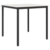 vidaXL Eettafel Wit 80 x 80 x 75 cm Massief grenenhout