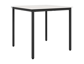 vidaXL Eettafel Wit 80 x 80 x 75 cm Massief grenenhout