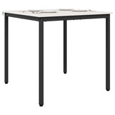 vidaXL Eettafel Wit 80 x 80 x 75 cm Massief grenenhout