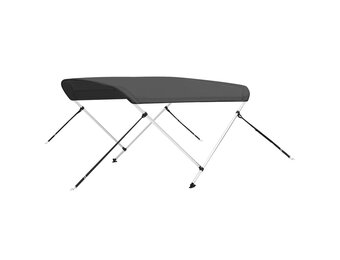 vidaXL Biminitop 2-boogs 180x130x110 cm antracietkleurig