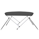 vidaXL Biminitop 2-boogs 180x130x110 cm antracietkleurig