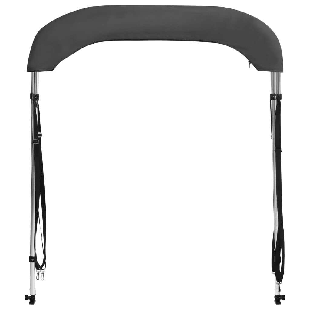 vidaXL Biminitop 2-boogs 180x130x110 cm antracietkleurig