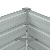 vidaXL Plantenbak verhoogd 100x40x45 cm gegalvaniseerd staal antraciet