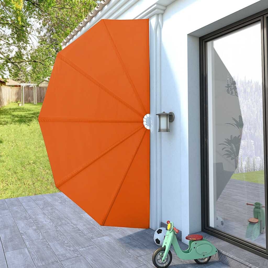vidaXL Terrasscherm inklapbaar 200 cm terracottakleurig